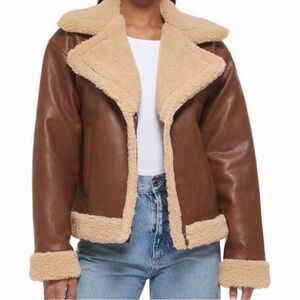 Levi's Brown and Cream Teddy Jacket
